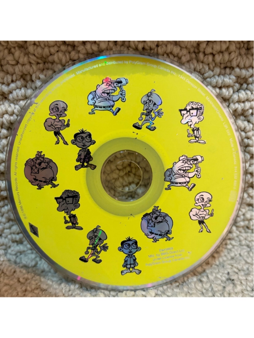 Mercury Records Music CD One Size Yellow Black